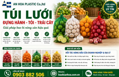 Bán sỉ túi lưới đựng hành, tỏi, trái cây tại Kiêng Giang