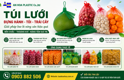 Bán sỉ túi lưới đựng hành, tỏi, trái cây tại Đồng Nai