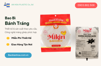 Sản xuất bao bì bánh tráng