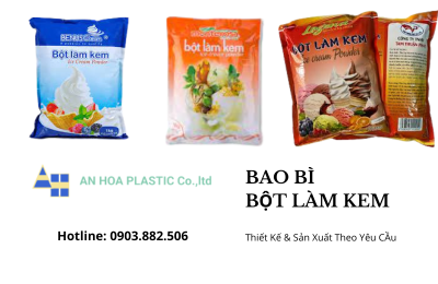 Sản xuất bao bì bột làm kem