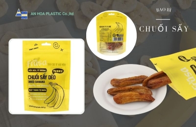 Sản xuất bao bì chuối sấy
