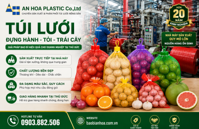 Bán sỉ túi lưới đựng hành, tỏi, trái cây Thủ Đức