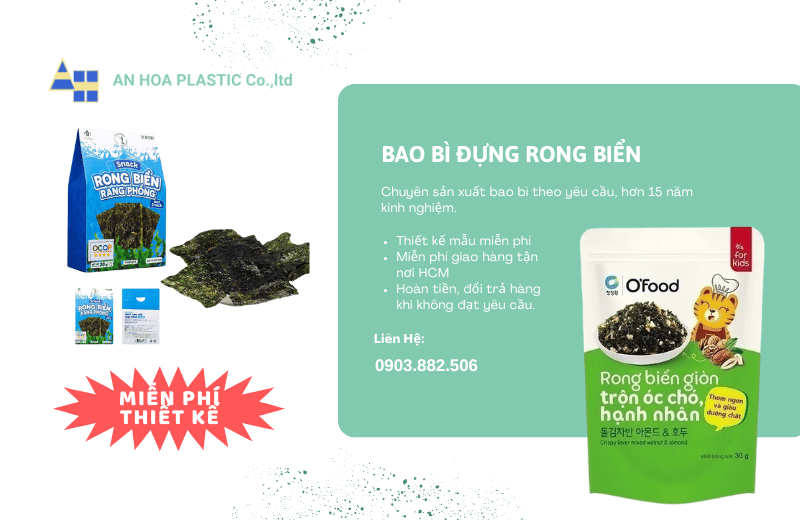 Bao bì đựng rong biển [ Miễn Phí Thiết Kế ]