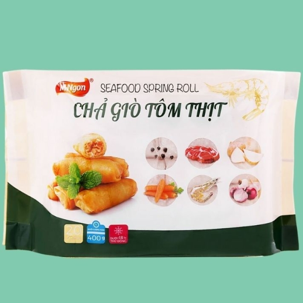 Bao Bì Chả Giò Tôm Thịt