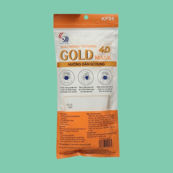 Bao bì khẩu trang y tế Hương Gold