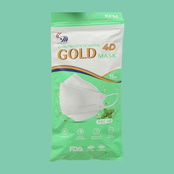 Bao bì khẩu trang y tế Hương Gold